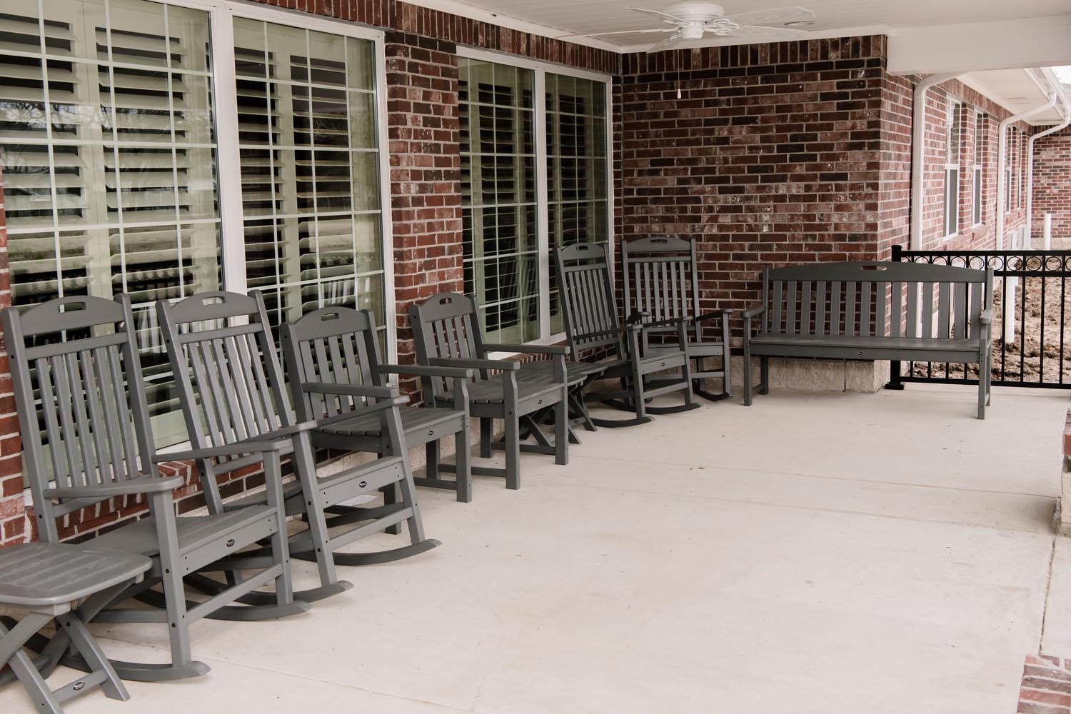 Rocking chairs on the porch